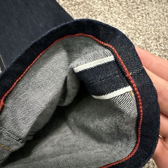 Gustin Selvedge Jeans Men’s Size 31x33 Blue Denim Straight Button Fly USA Made - Picture 3 of 11